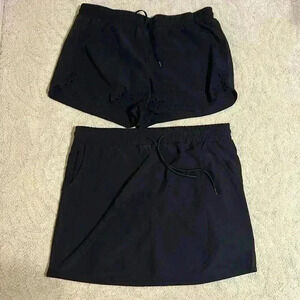 Women’s Skort and Short set size Large black Avalanche and RBX Golf Tennis